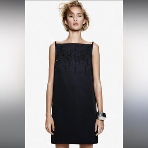 New H&M Embellished Sleeveless Mini Dress